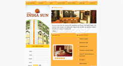 Desktop Screenshot of hotelindiasun.com
