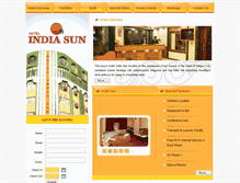 Tablet Screenshot of hotelindiasun.com